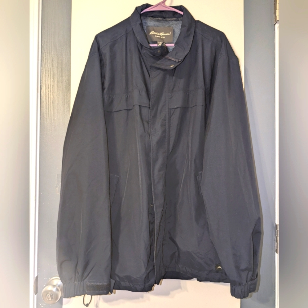 Eddie Bauer‎ Men's Navy Blue Jacket with Mesh Lining Size XL